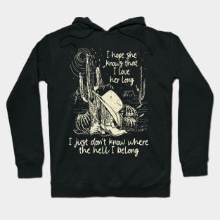 We're On The Borderline Dangerously Fine And Unforgiven Cactus Deserts Hoodie